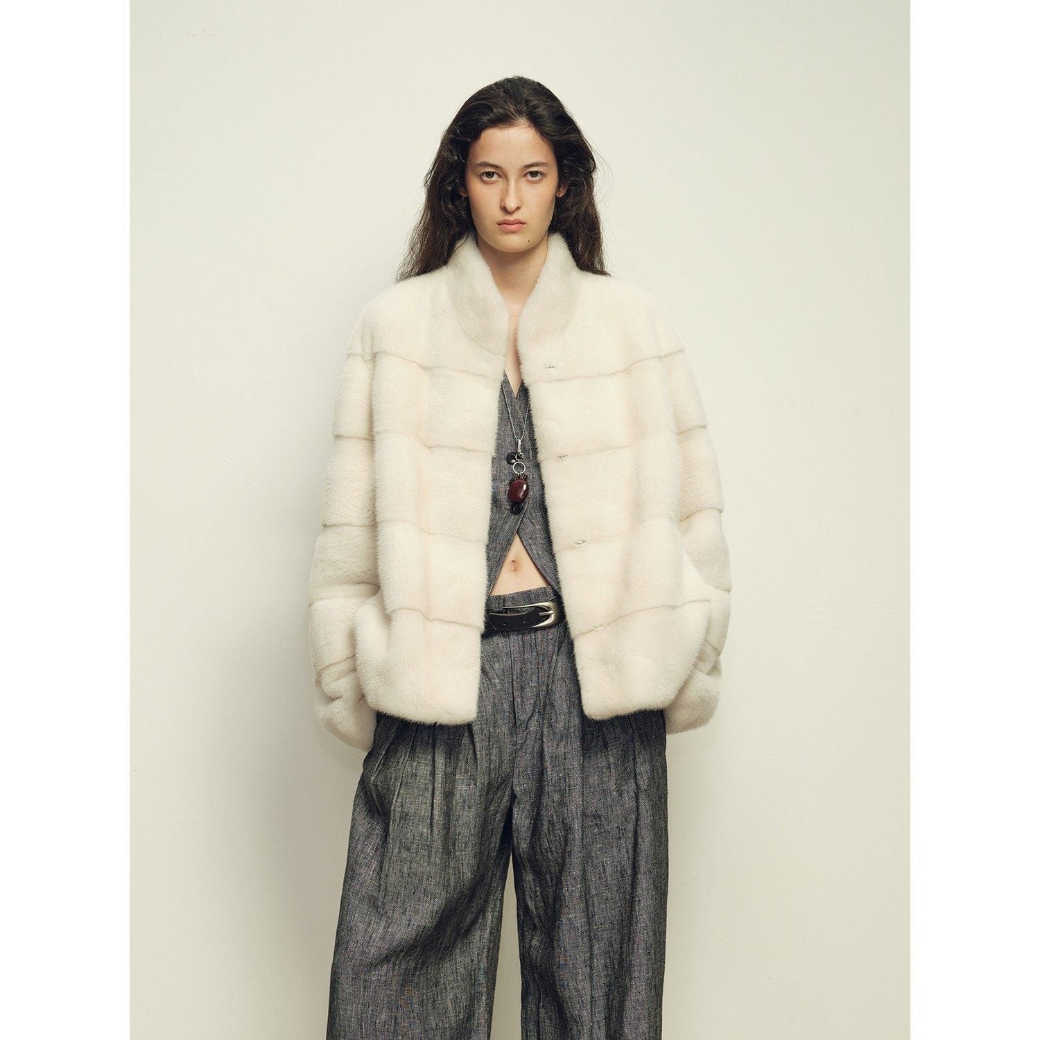 Fireladyfur Women's Purple Label Mink Coat | Horizontal Spine Tailoring | Mink Fur Outerwear“Legacy Mink” - variant_title