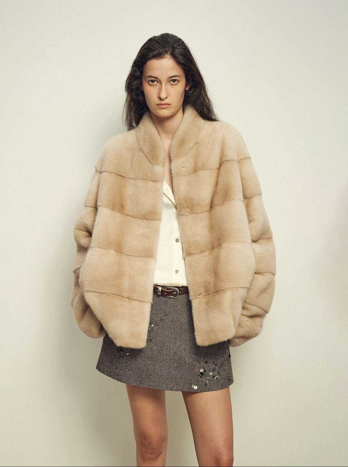 Fireladyfur Women's Purple Label Mink Coat | Horizontal Spine Tailoring | Mink Fur Outerwear“Legacy Mink” - variant_title