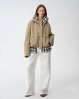 Fireladyfur Women's Retro Plaid Cotton Short Jacket | Loose Fit "Monsoon Climate" - variant_title