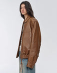 Fireladyfur Women's Retro Work Jacket in Waxed Leather "Fashionable Luke" - variant_title