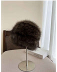 Fireladyfur Women's Reversible Genuine Mink Fur Knit Winter Hat - variant_title