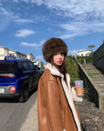 Fireladyfur Women's Reversible Genuine Mink Fur Knit Winter Hat - variant_title