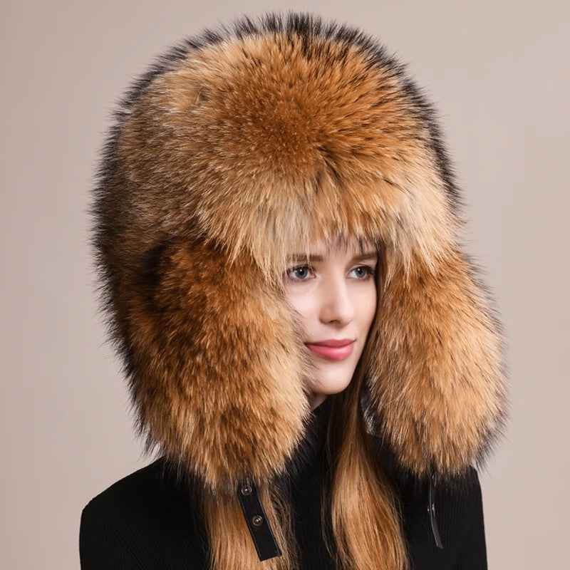 Fireladyfur Women's Solid Earmuffs Hat in a Classic Style - variant_title