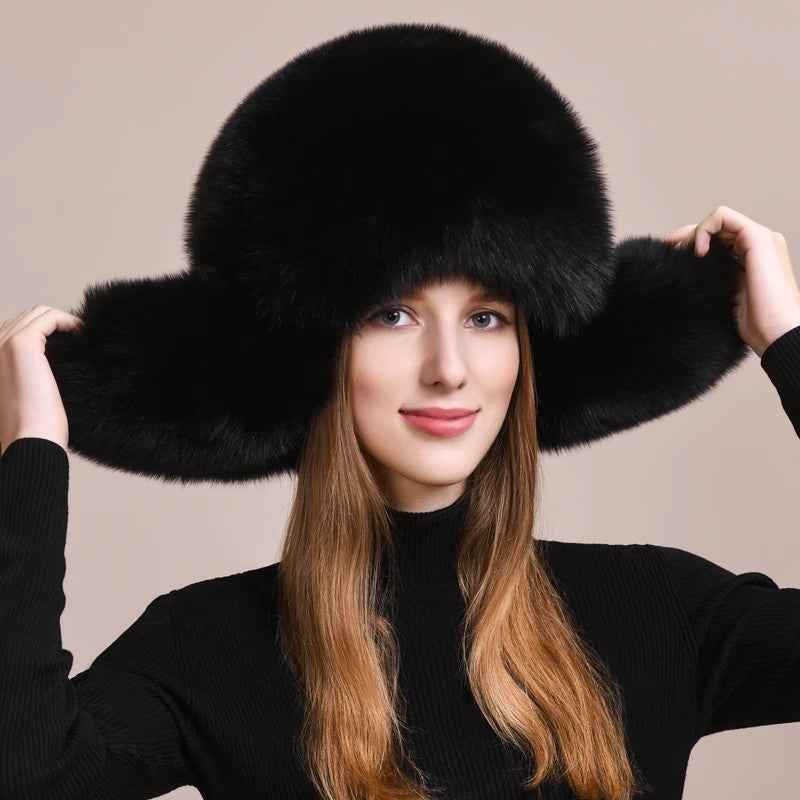 Fireladyfur Women's Solid Earmuffs Hat in a Classic Style - variant_title