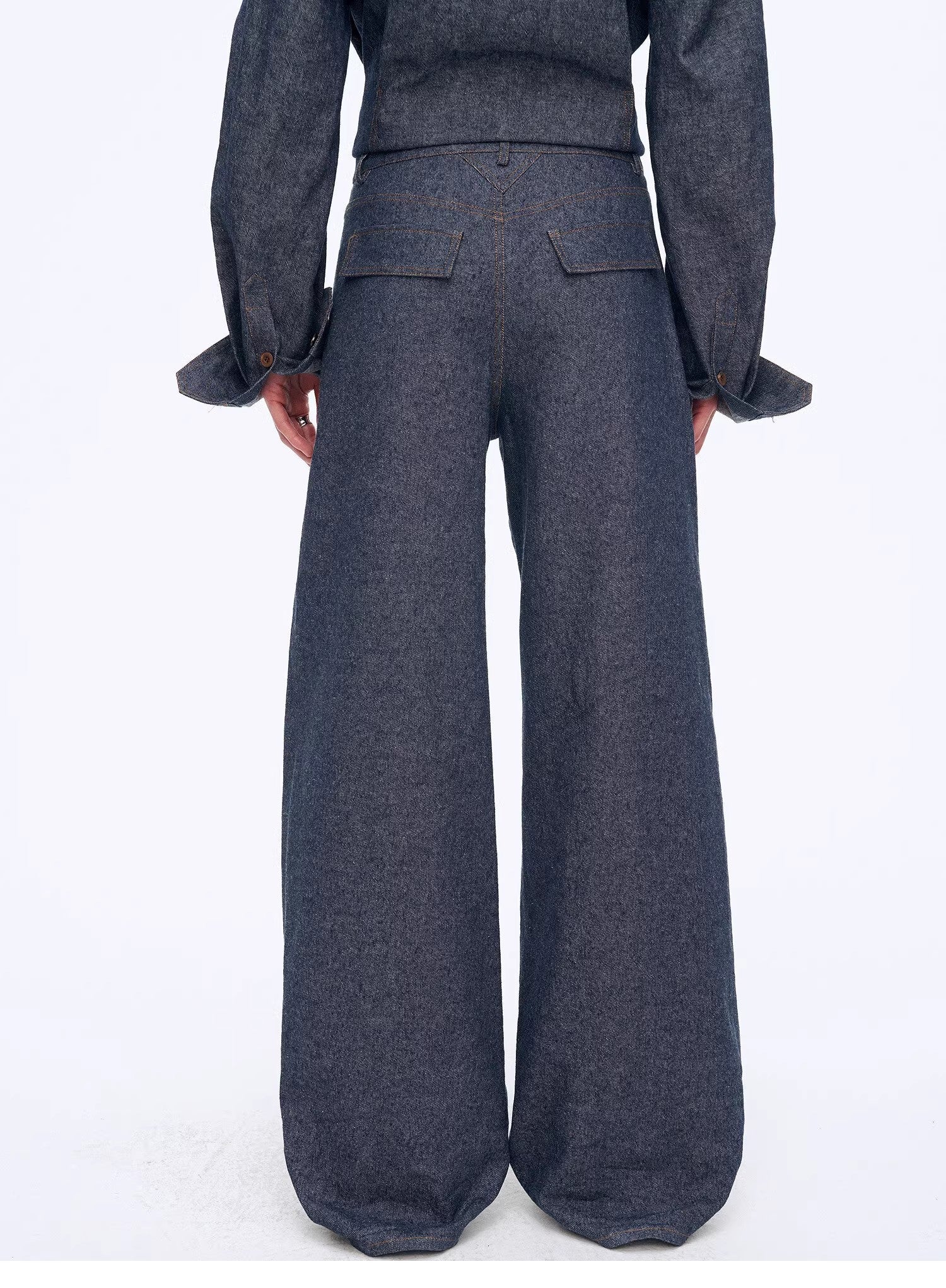 Fireladyfur Women's Stand - up Silhouette Double Waist Linen Trousers"Berlin Street" - variant_title