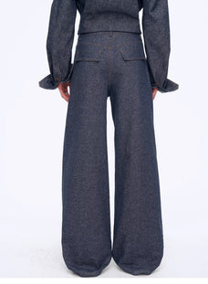 Fireladyfur Women's Stand - up Silhouette Double Waist Linen Trousers"Berlin Street" - variant_title