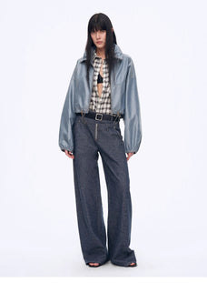 Fireladyfur Women's Stand - up Silhouette Double Waist Linen Trousers"Berlin Street" - variant_title