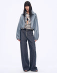 Fireladyfur Women's Stand - up Silhouette Double Waist Linen Trousers"Berlin Street" - variant_title