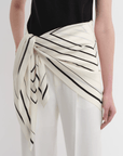 Fireladyfur Women's Stretch Silk Scarf with Original Geometric Print - variant_title