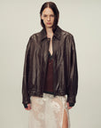 Fireladyfur Women's Suede Top - Grain Sheepskin Leather Jacket - variant_title