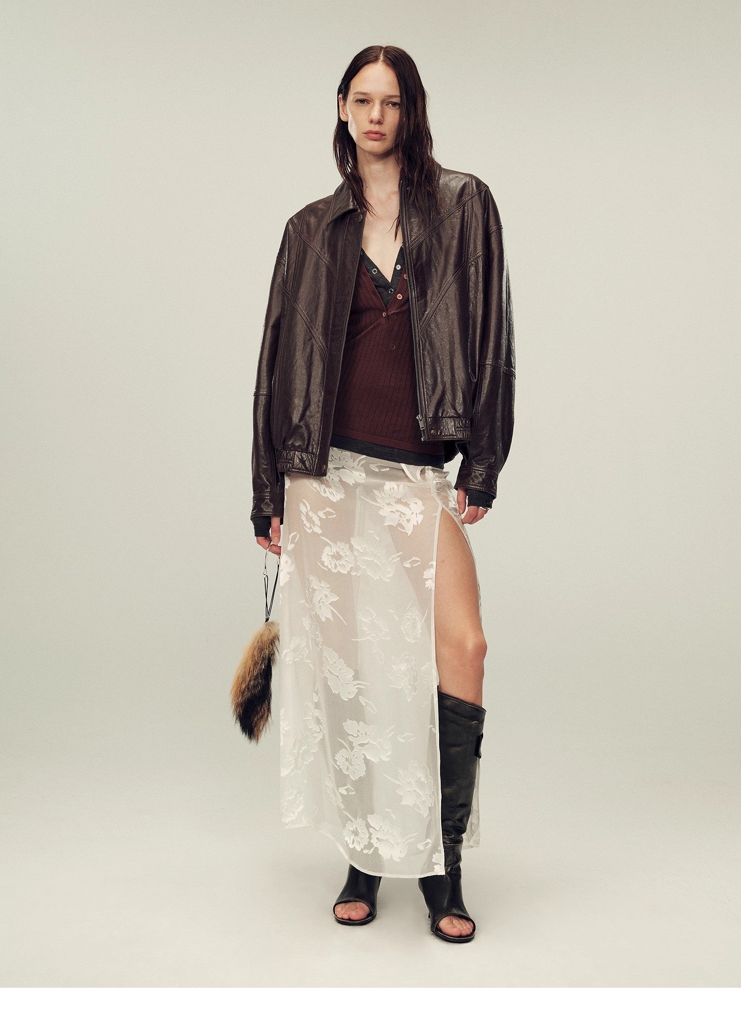 Fireladyfur Women's Suede Top - Grain Sheepskin Leather Jacket - variant_title