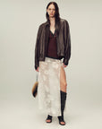 Fireladyfur Women's Suede Top - Grain Sheepskin Leather Jacket - variant_title