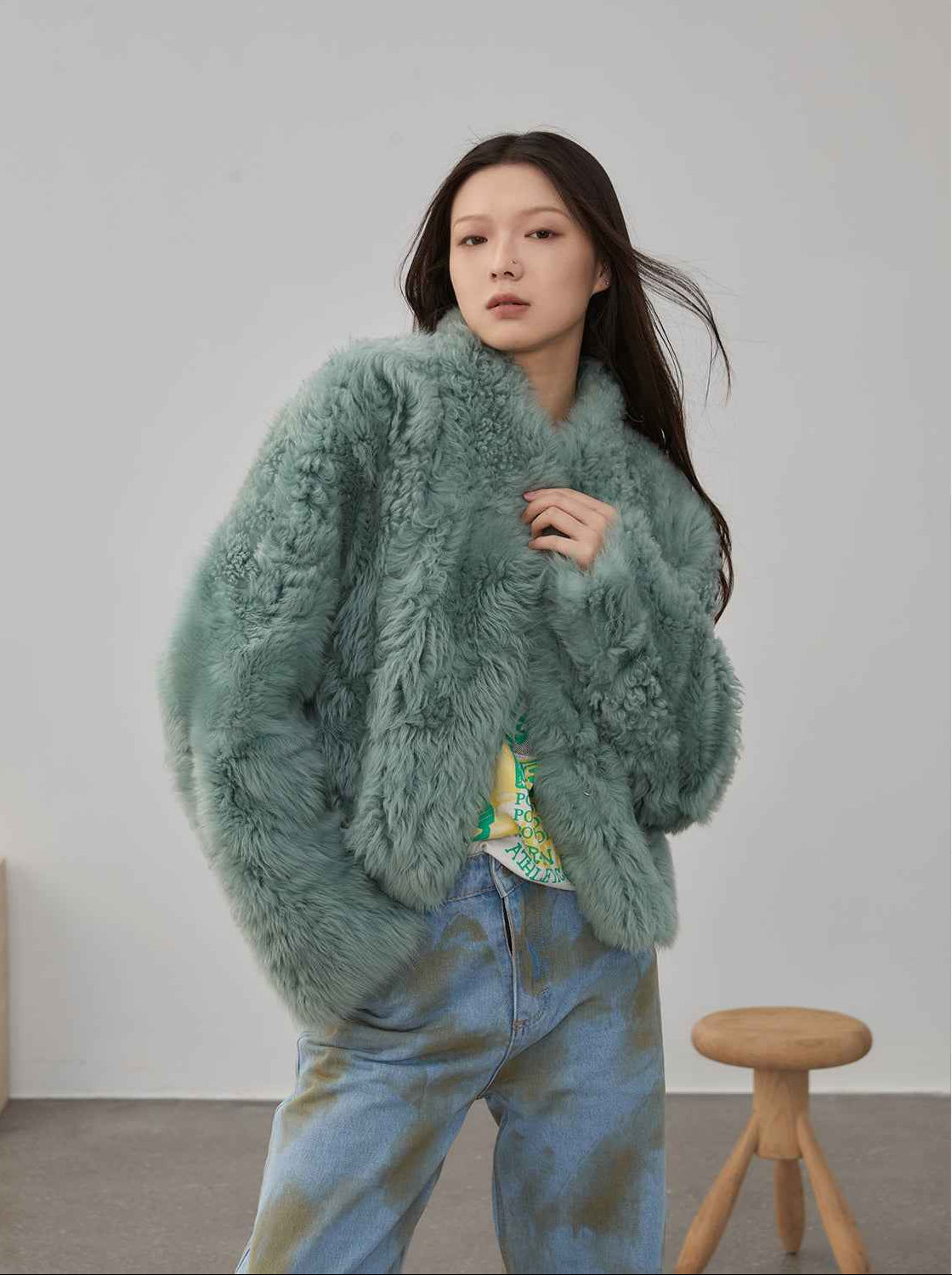 Fireladyfur Women's Tuscan Sheepskin Coat“Morning Mist Fairy” - variant_title