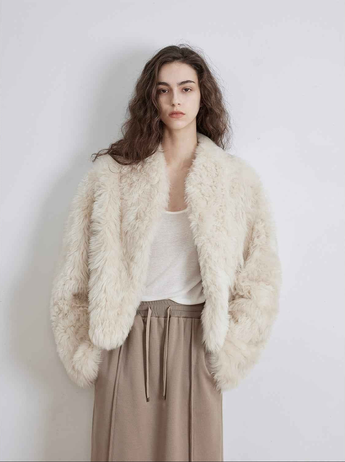 Fireladyfur Women's Tuscan Sheepskin Coat“Morning Mist Fairy” - variant_title