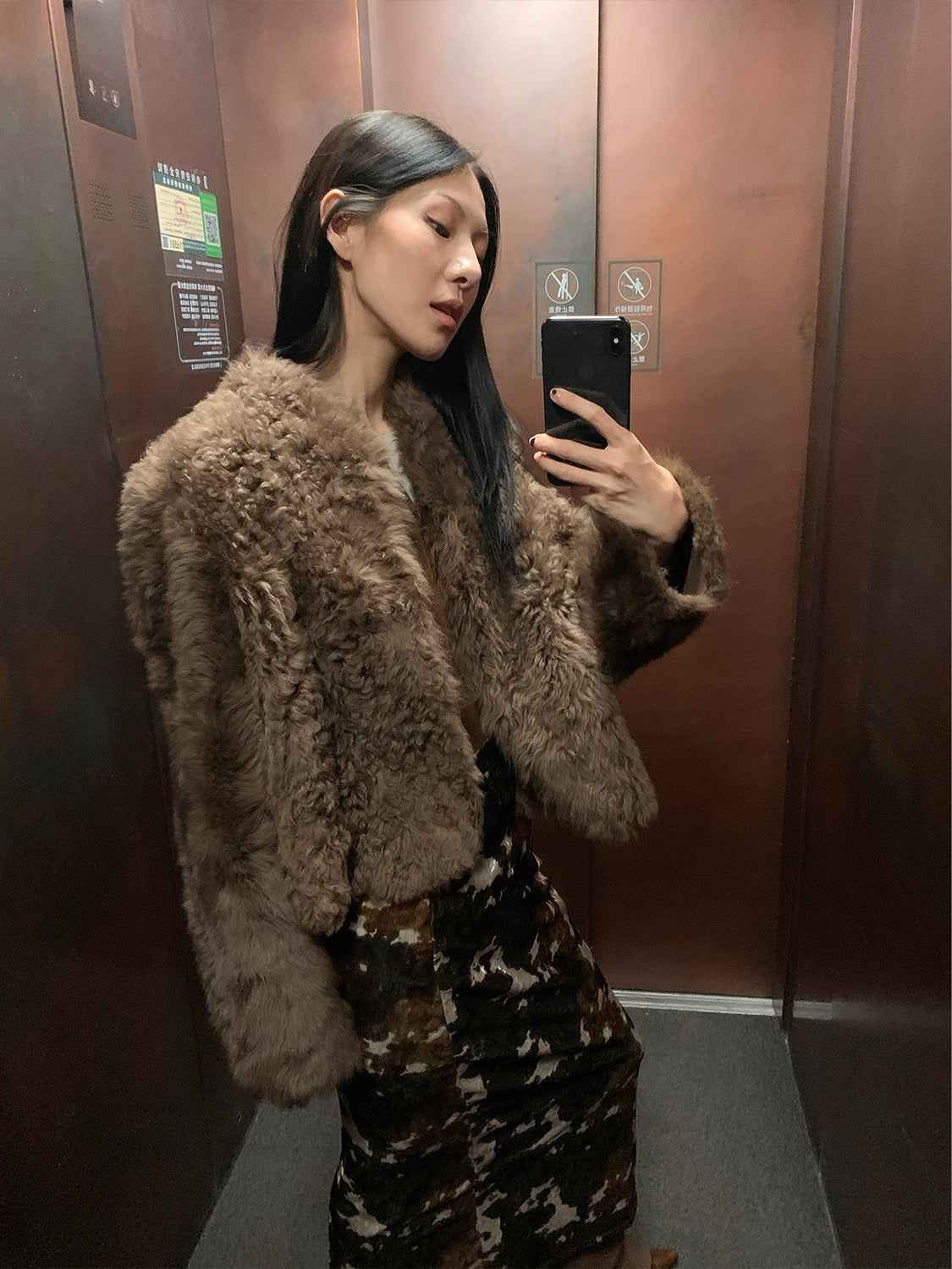 Fireladyfur Women's Tuscan Sheepskin Coat“Morning Mist Fairy” - variant_title