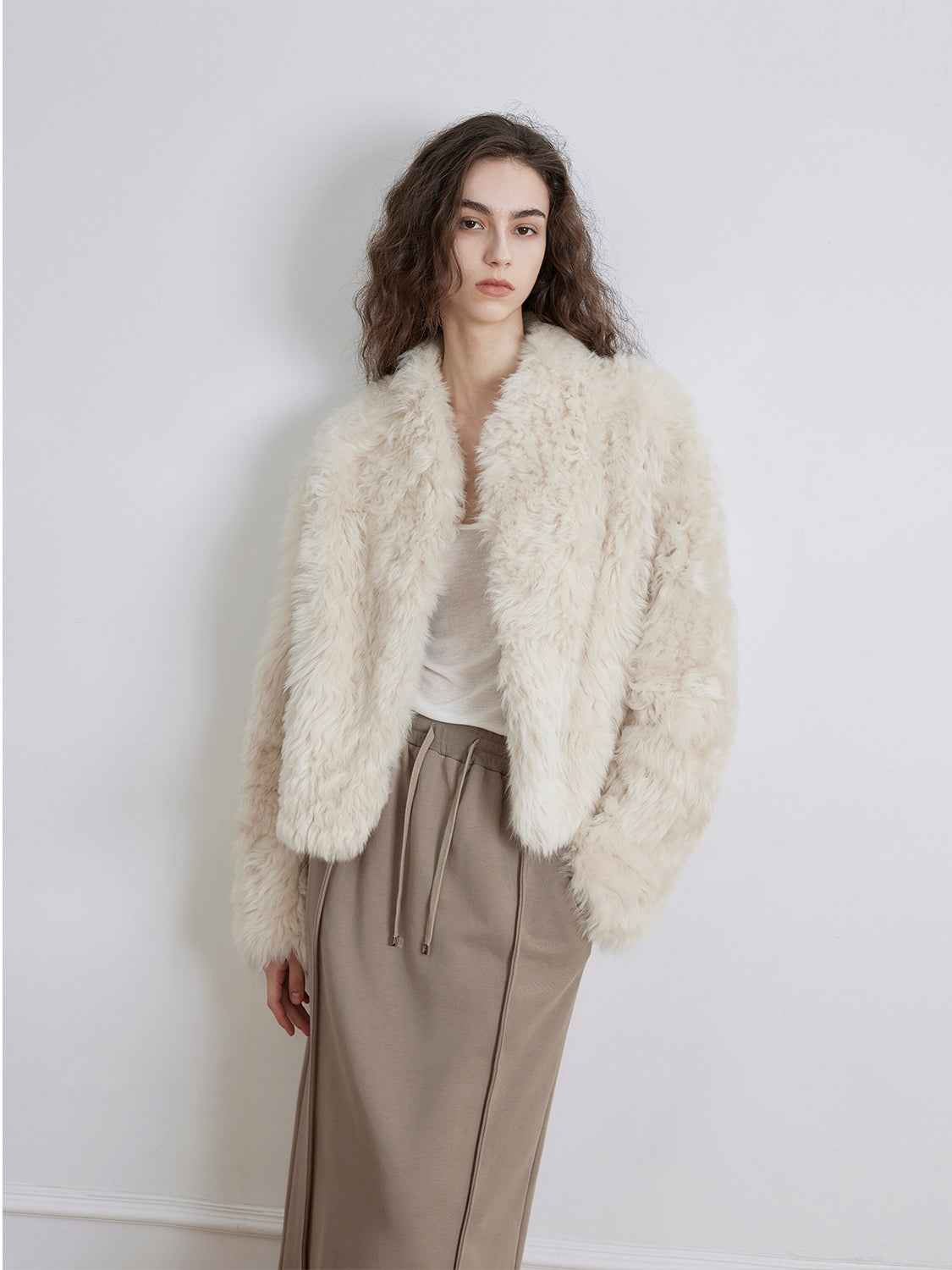 Fireladyfur Women's Tuscan Sheepskin Coat“Morning Mist Fairy” - variant_title