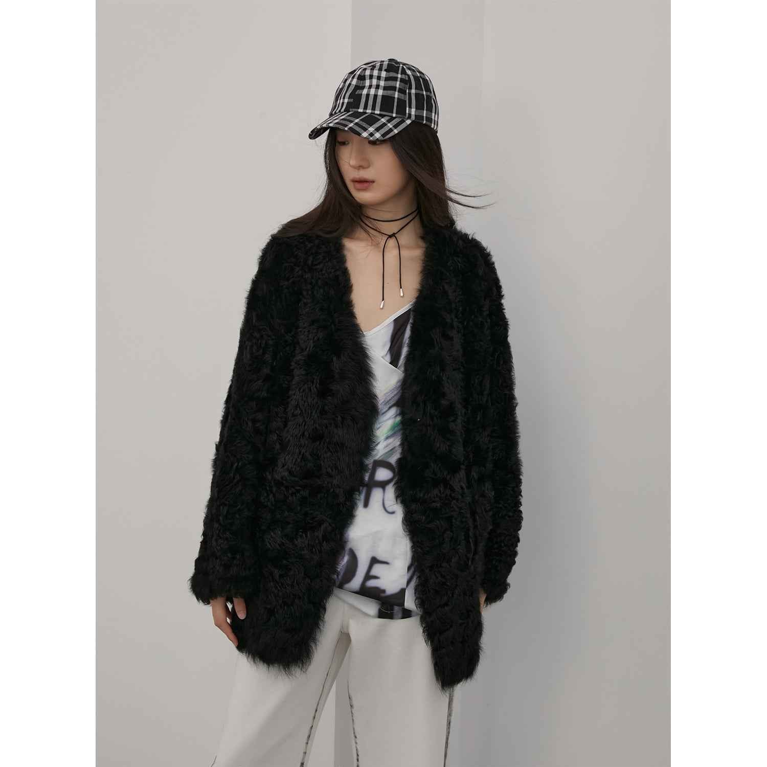 Fireladyfur Women's Tuscan Sheepskin Winter Coat“Peach Oolong” - variant_title