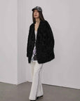 Fireladyfur Women's Tuscan Sheepskin Winter Coat“Peach Oolong” - variant_title