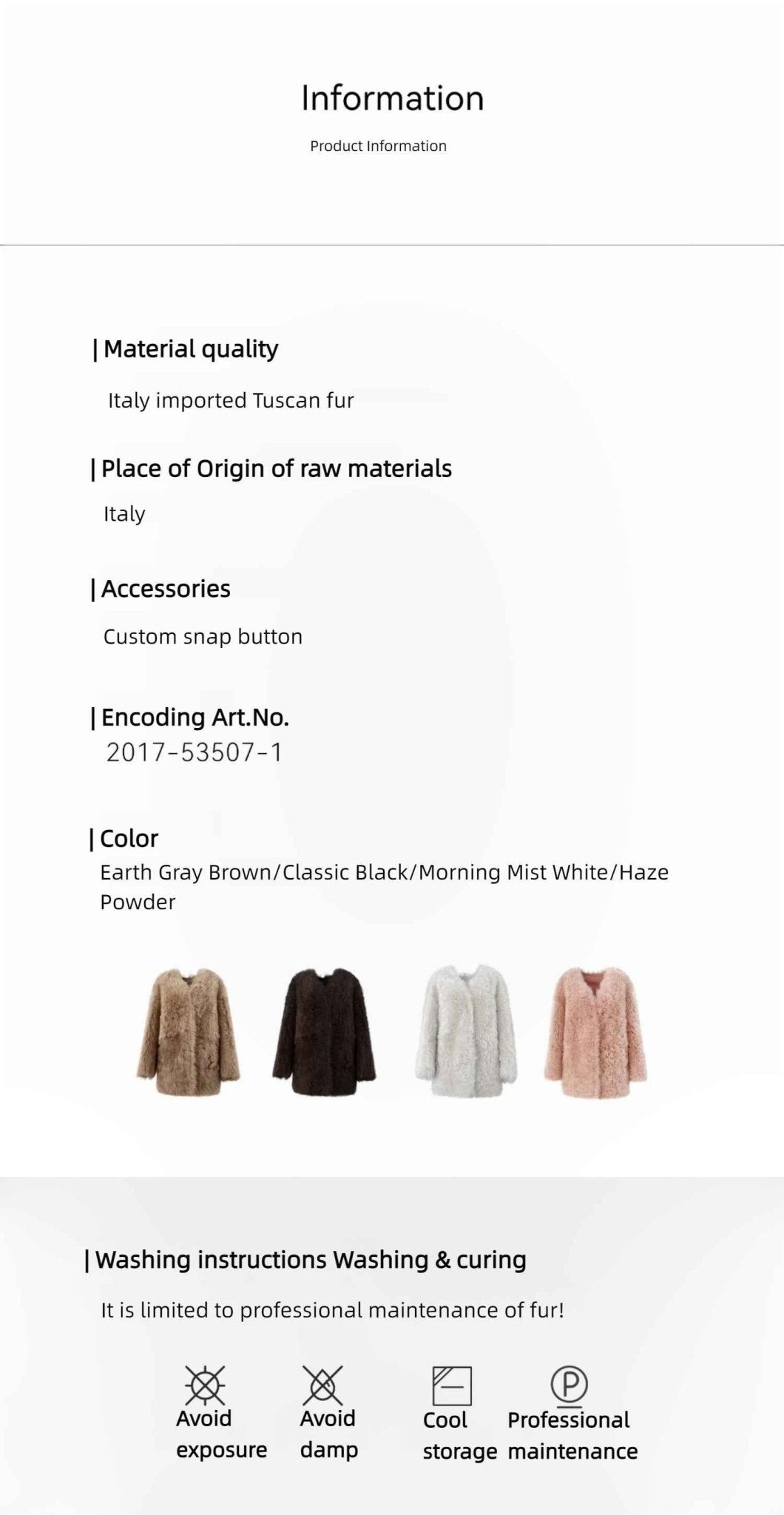 Fireladyfur Women's Tuscan Sheepskin Winter Coat“Peach Oolong” - variant_title