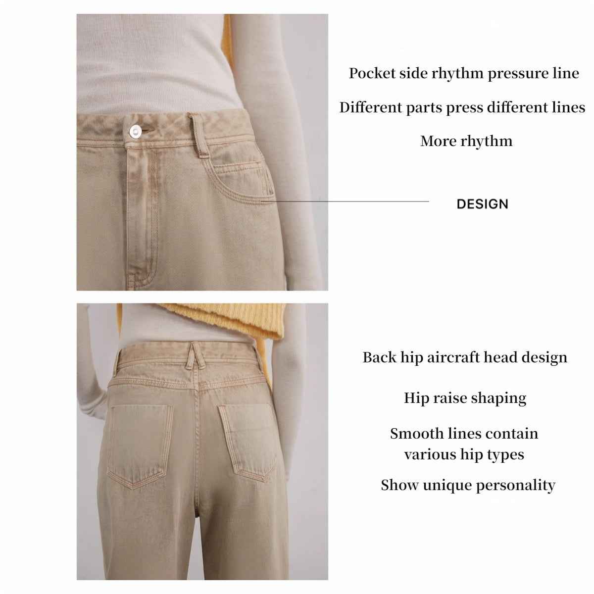 Fireladyfur Women's Vintage Washed Straight Leg Denim "Meteorite Fragments" - variant_title