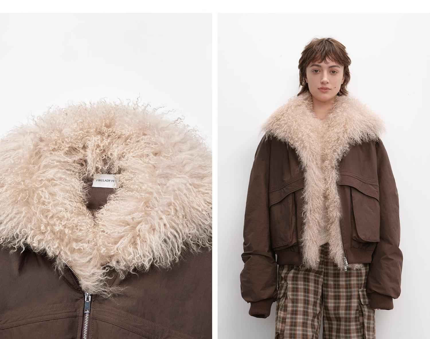 Fireladyfur Women's Waterproof &amp; Warm Down Jacket with a Detachable Silhouette"Winter is coming" - variant_title