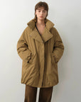 Fireladyfur Women's Winter Goose Down Coat with Tuscan wool"Modern Introduction" - variant_title