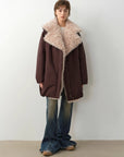 Fireladyfur Women's Winter Goose Down Coat with Tuscan wool"Modern Introduction" - variant_title