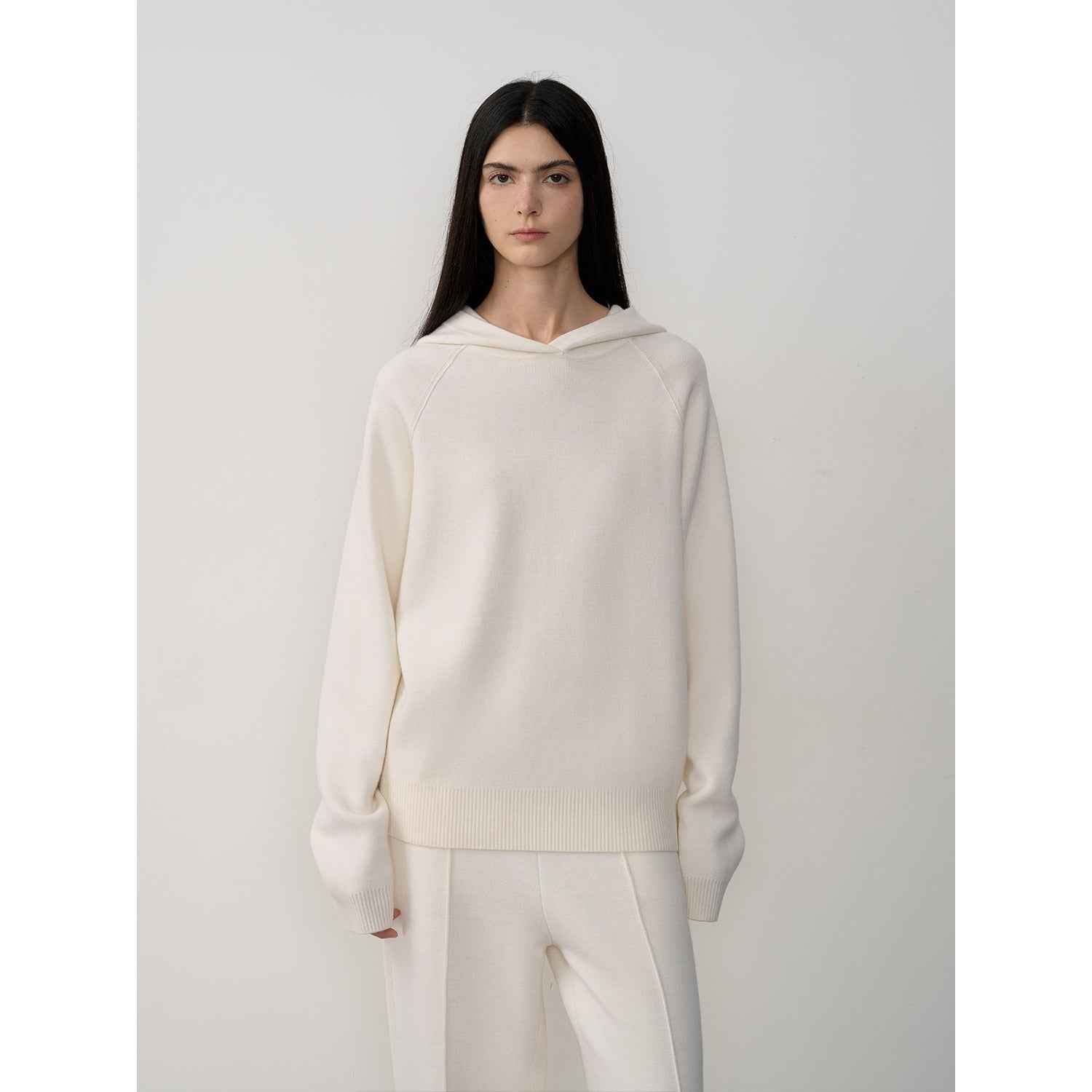 Fireladyfur Women's Wool Knit Hooded Set"Urban One" - variant_title