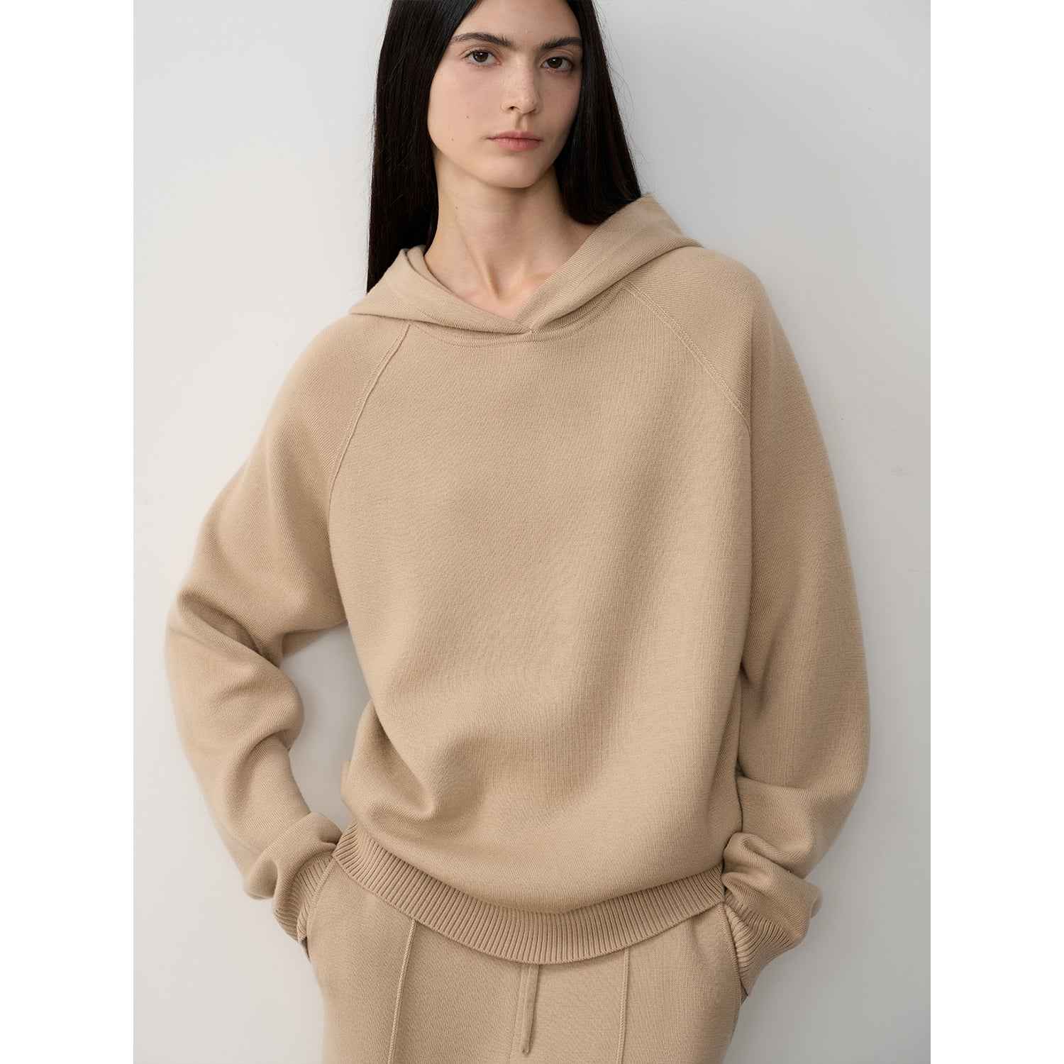 Fireladyfur Women's Wool Knit Hooded Set"Urban One" - variant_title