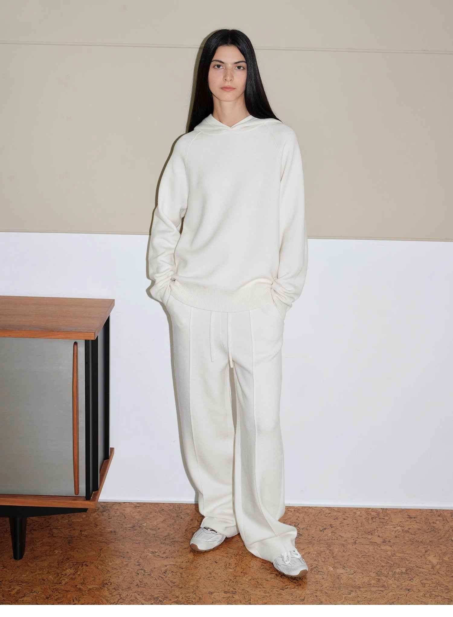 Fireladyfur Women's Wool Knit Hooded Set"Urban One" - variant_title