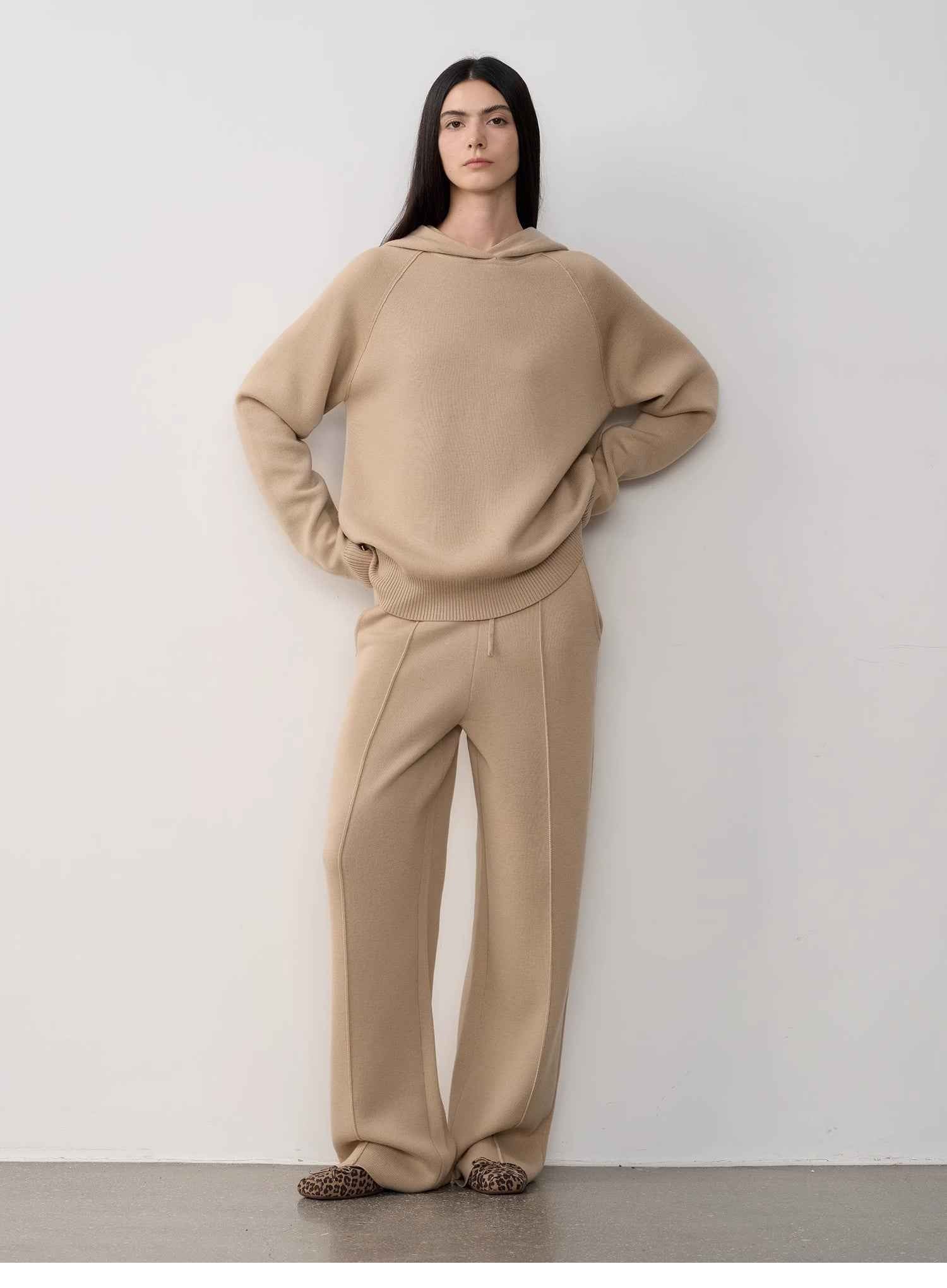 Fireladyfur Women's Wool Knit Hooded Set"Urban One" - variant_title