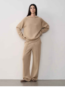 Fireladyfur Women's Wool Knit Hooded Set"Urban One" - variant_title