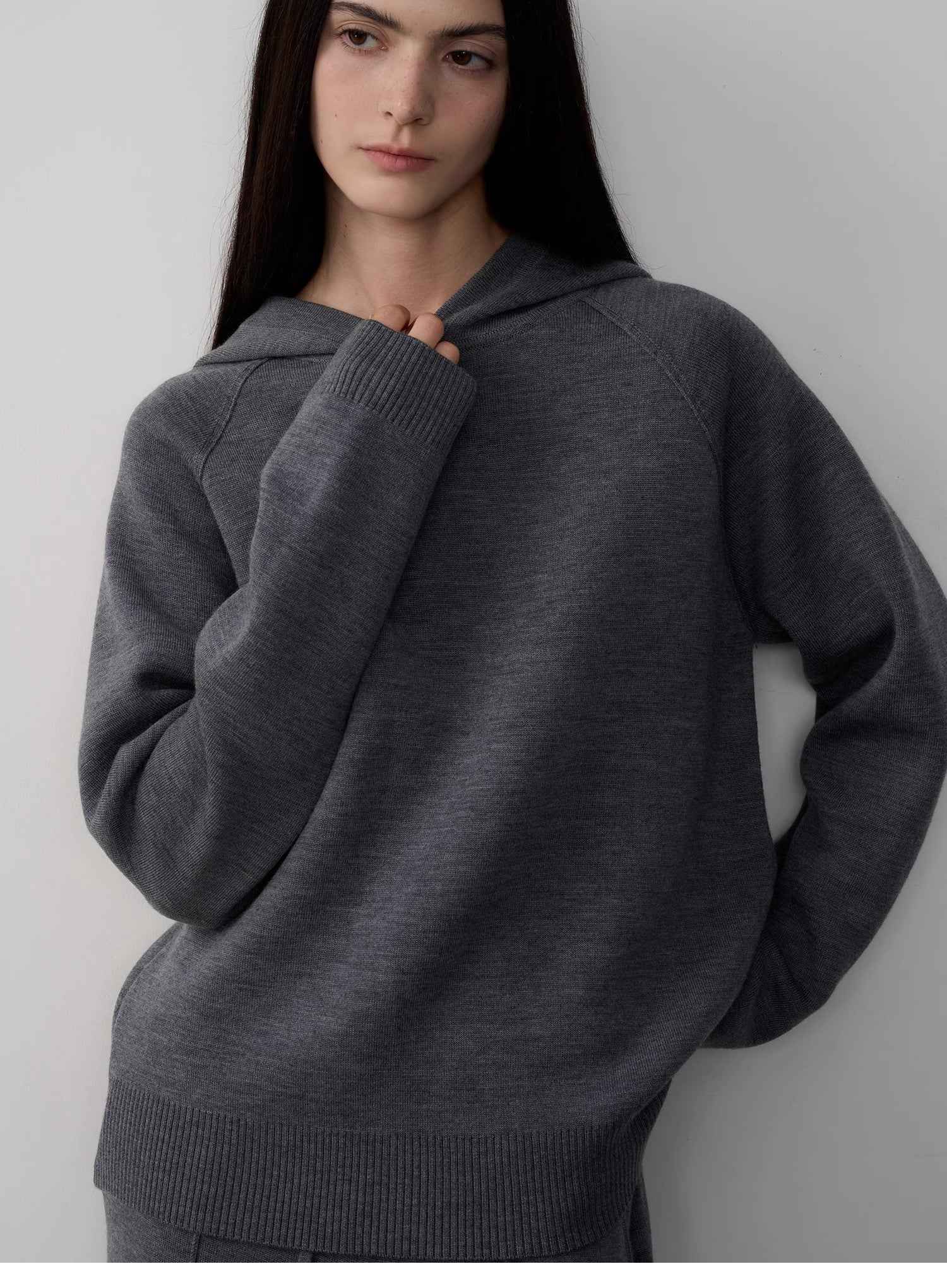 Fireladyfur Women's Wool Knit Hooded Set"Urban One" - variant_title