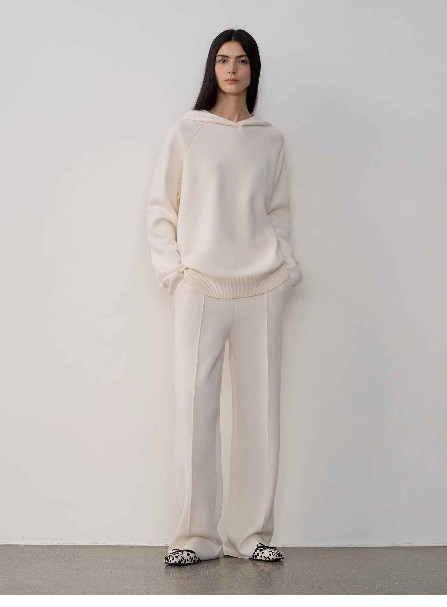 Fireladyfur Women's Wool Knit Hooded Set"Urban One" - variant_title