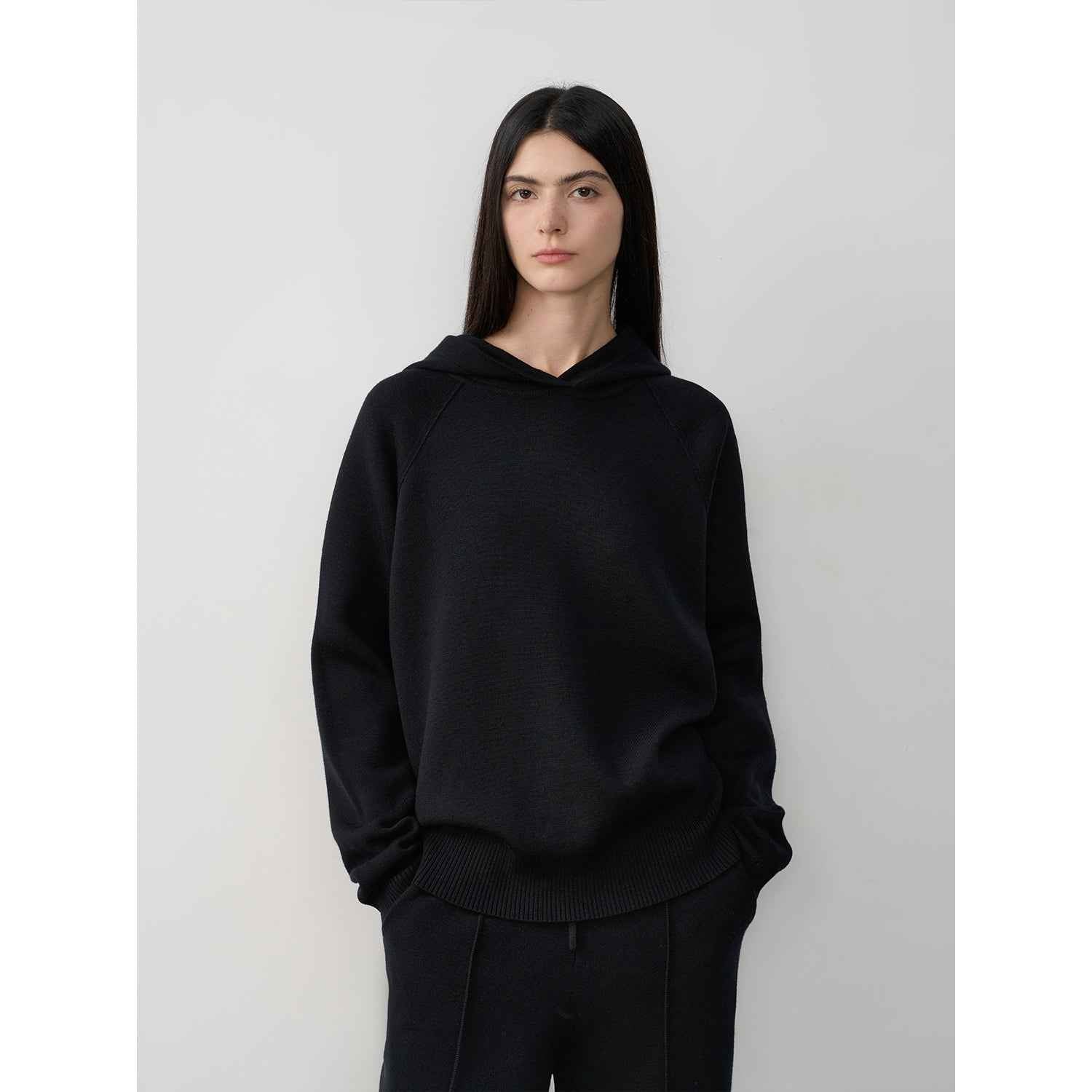 Fireladyfur Women's Wool Knit Hooded Set"Urban One" - variant_title