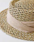 Fireladyfur Women's Woven Sun Hat with Concave Top and Elastic Waist for Summer - variant_title