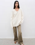 "Flare Mark" Retro all - season slim - fit versatile floor - length washed flared jeans - variant_title