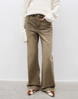 "Flare Mark" Retro all - season slim - fit versatile floor - length washed flared jeans - variant_title