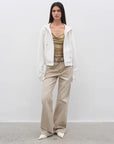"Flare Mark" Retro all - season slim - fit versatile floor - length washed flared jeans - variant_title