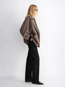 Fleeting Memories cashmere wool short coat with bat sleeves product image 11