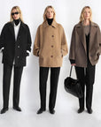 Fleeting Memories cashmere wool short coat with bat sleeves product image 12