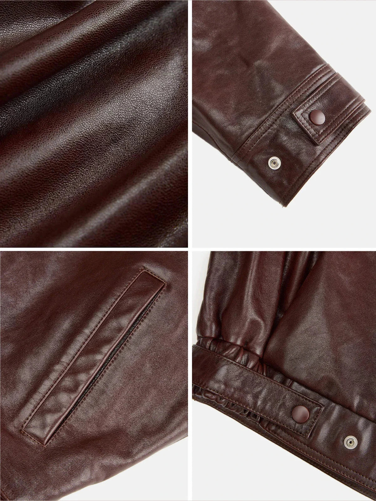 Firelady Fur Flight Notes waxed sheepskin leather jacket product details