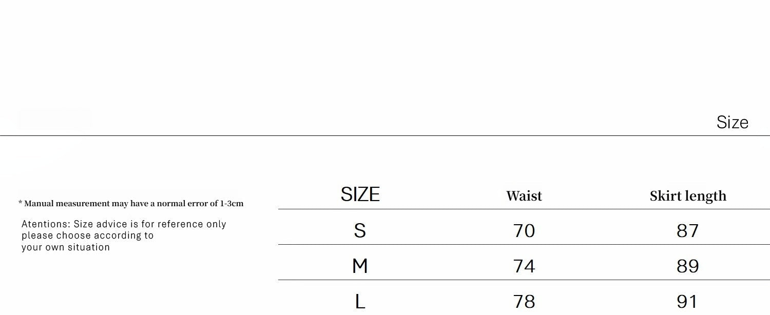 "Floating Lights on the Sea" Adjustable Waist Pleated Straight Skirt - variant_title