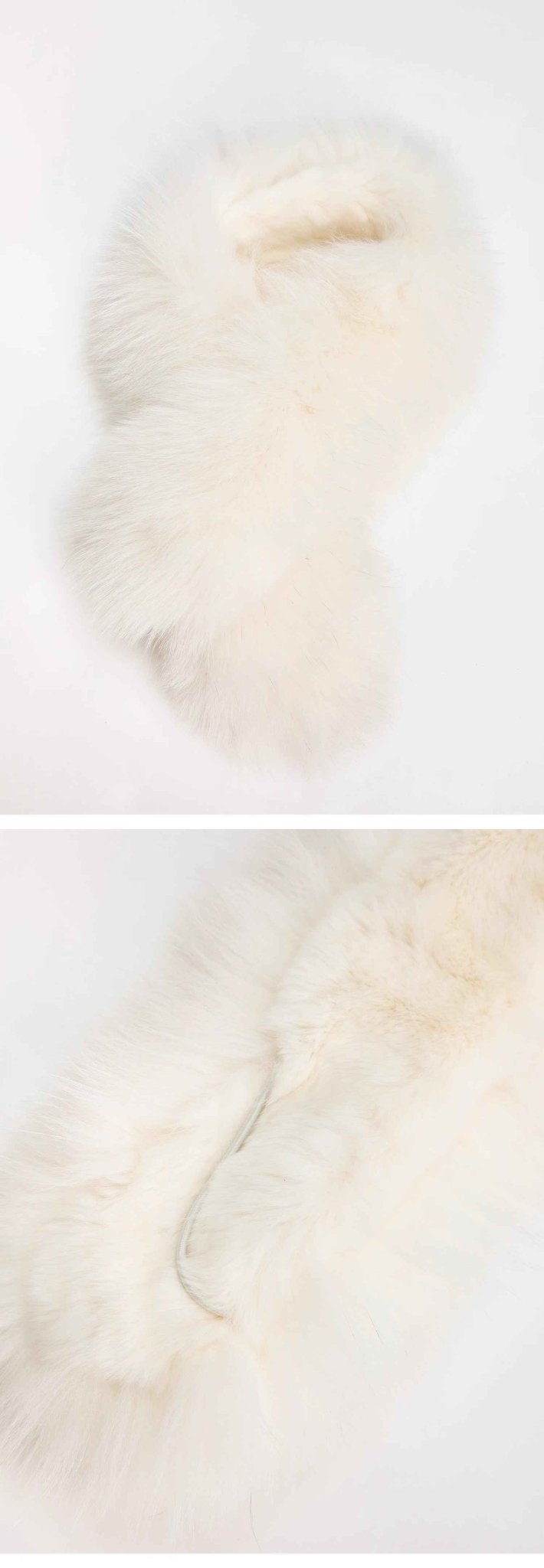 Fox fur double - sided fur scarf - variant_title