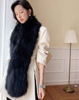 Fox Fur Scarf Extra Long Braided Fur Collar Autumn and Winter Warmth Extra Long Real Fur Scarf Women - variant_title