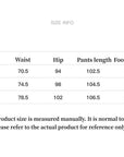"Free to run away" miu style fake two - piece workwear micro - flared casual pants low - waist slim zipper trousers for women - variant_title