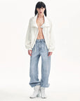 "Front Page Daily" drawstring raglan sleeve straight collar jacket summer - variant_title