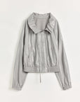 "Front Page Daily" drawstring raglan sleeve straight collar jacket summer - variant_title