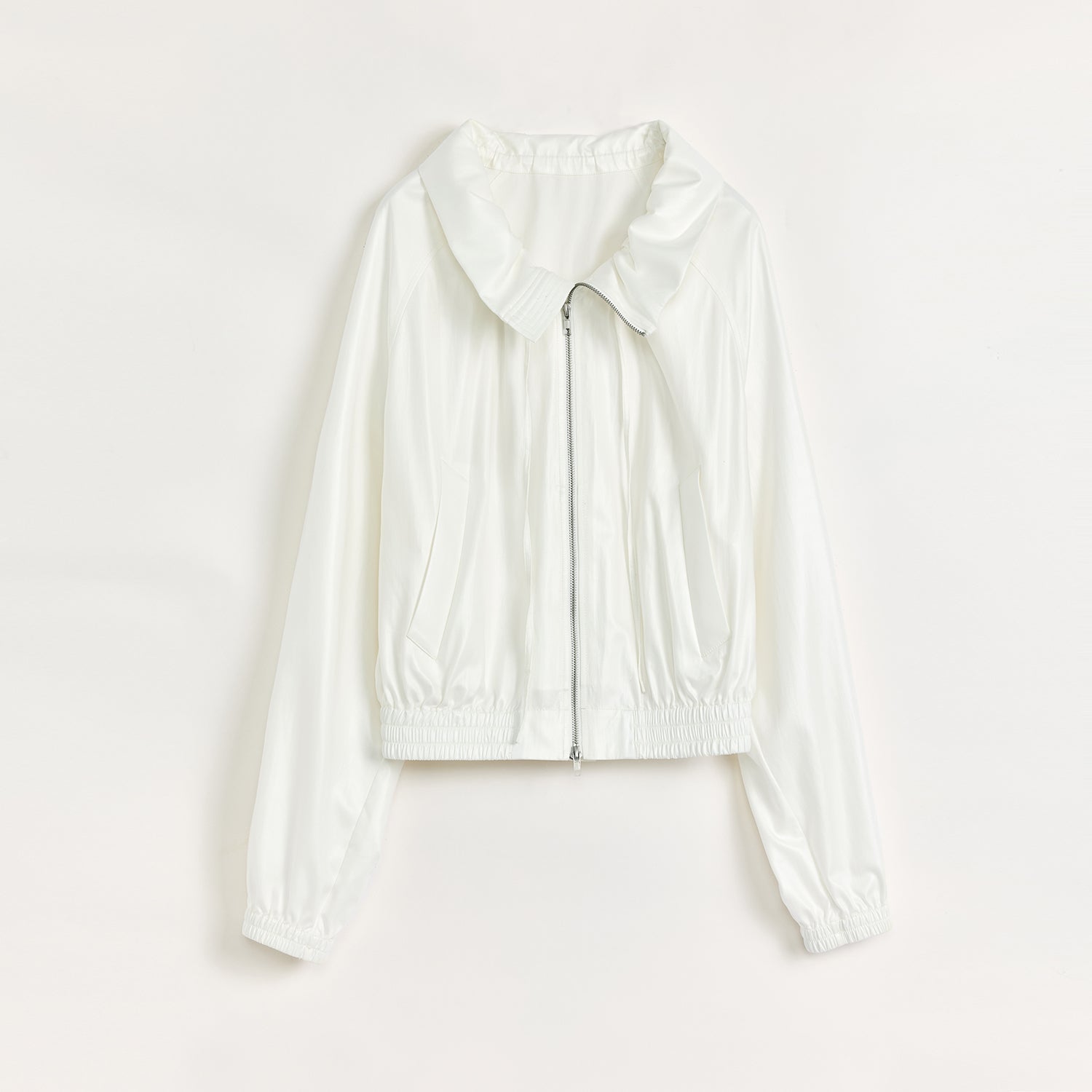 "Front Page Daily" drawstring raglan sleeve straight collar jacket summer - variant_title