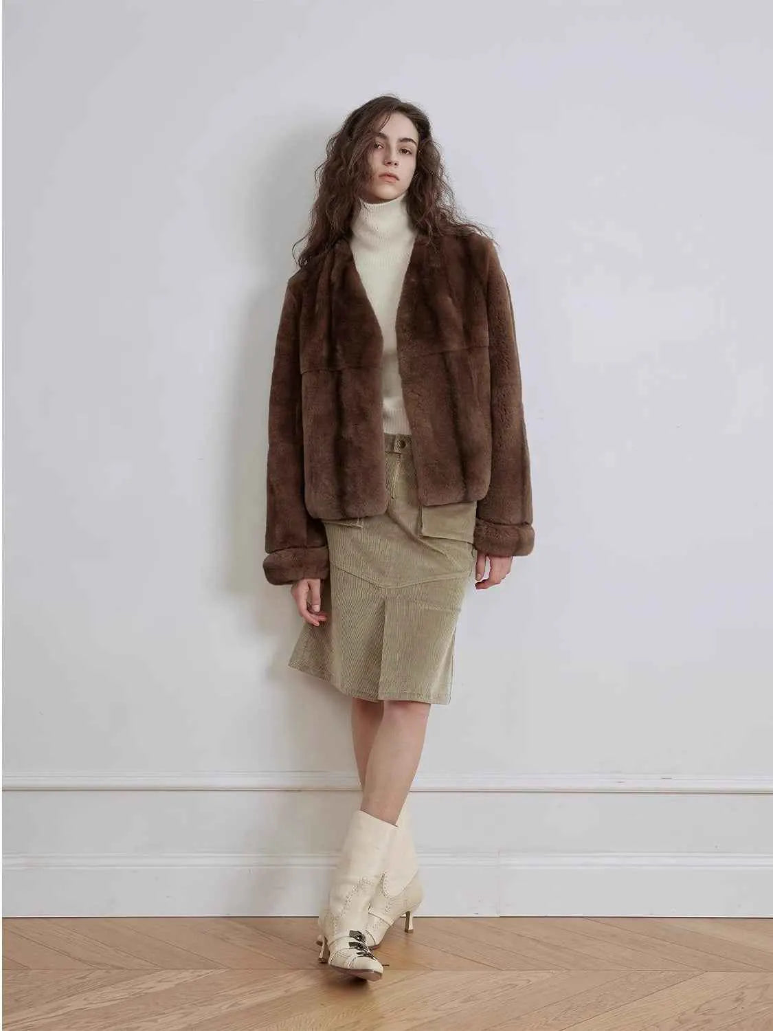Artisan fur coat collection for comparing current fur material and silhouette demand